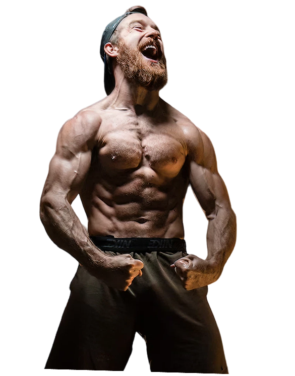 Persona entrenando con determinación